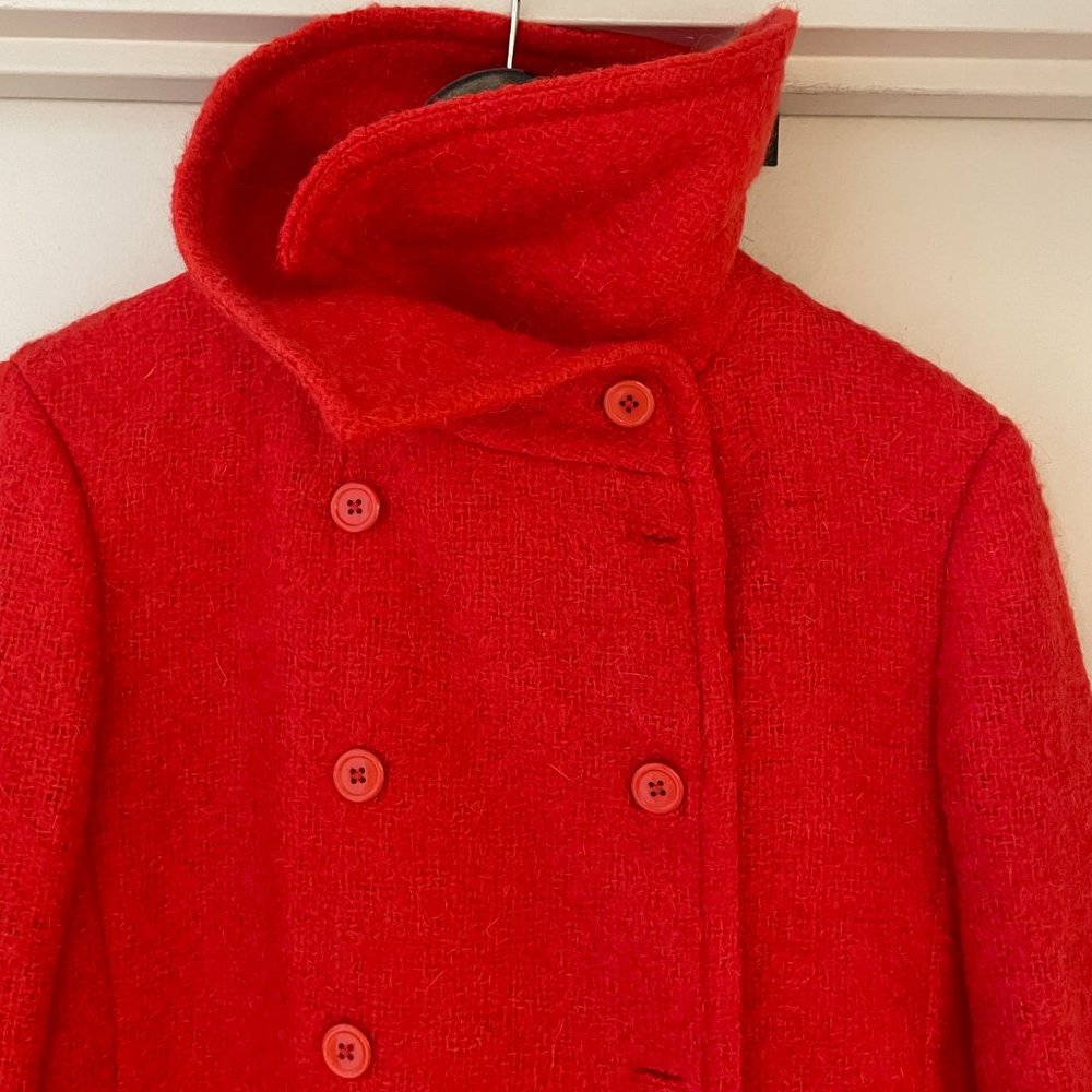 J. Crew Boucle Mohair Lucille Peacoat - Size 8 - Picture 5 of 13